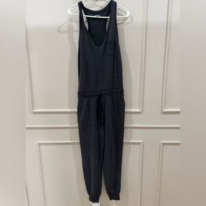 Aerie Grey Sweatshirt Jumpsuit Size Small